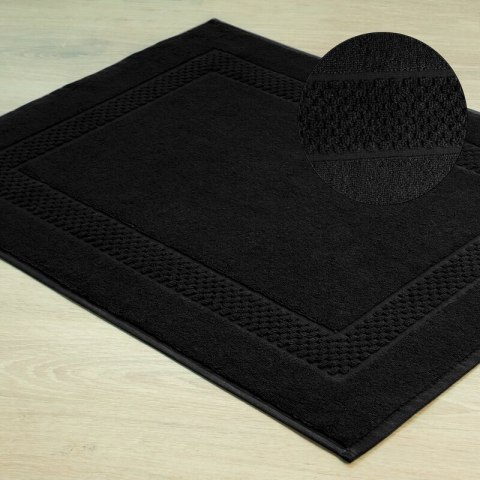 Dywanik łazienkowy 60x90 Caleb czarny bawełniany 650g/m2 Eurofirany Dywanik łazienkowy 60x90 Caleb czarny bawełniany 650g/m2 Eurofirany