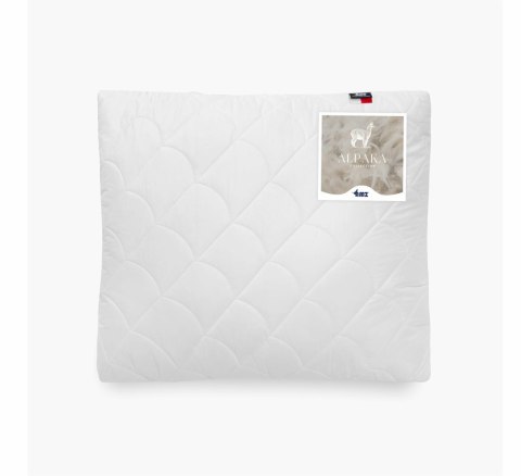 Poduszka wełniana 40x60 biała pikowna bez zamka 680 g Alpaka Poduszka wełniana 40x60 biała pikowna bez zamka 680 g Alpaka