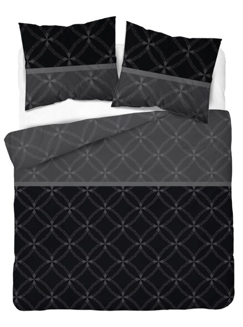 Pościel satynowa 180x200 czarna szara 4679 B Home Satin 40 Pościel satynowa 180x200 czarna szara 4679 B Home Satin 40