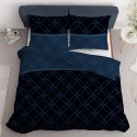 Pościel satynowa 180x200 granatowa 4679 A Home Satin 40
