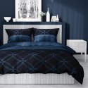 Pościel satynowa 180x200 granatowa 4679 A Home Satin 40