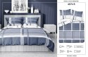 Pościel satynowa 180x200 niebieska biała 4674 B Home Satin 40 Pościel satynowa 180x200 niebieska biała 4674 B Home Satin 40