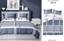 Pościel satynowa 180x200 niebieska biała 4674 B Home Satin 40 Pościel satynowa 180x200 niebieska biała 4674 B Home Satin 40