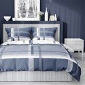 Pościel satynowa 180x200 niebieska biała 4674 B Home Satin 40 Pościel satynowa 180x200 niebieska biała 4674 B Home Satin 40