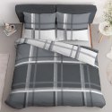 Pościel satynowa 180x200 szara biała 4674 A Home Satin 40