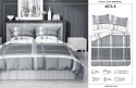 Pościel satynowa 180x200 szara biała 4674 A Home Satin 40