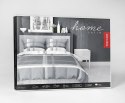 Pościel satynowa 180x200 szara biała 4674 A Home Satin 40