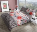 Pościel satynowa 220x200 Pure Sateen 007 beżowa szara kwiaty Faro Pościel satynowa 220x200 Pure Sateen 007 beżowa szara kwiaty Faro