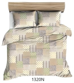 Poszewka bawełniana 50x60 beżowa kolorowa paczłork 1320 N bawełna Max