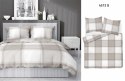 Pościel bawełniana 180x200 jasno brązowa krata 4573 B Bawełna 16 Pościel bawełniana 180x200 jasno brązowa krata 4573 B Bawełna 16