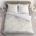 Pościel satynowa 140x200 biała kremowa 4678 A z jedną poszewką Home Satin 40 Pościel satynowa 140x200 biała kremowa 4678 A z jedną poszewką Home Satin 40