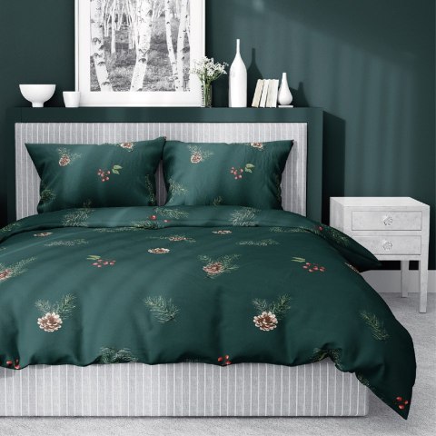 Pościel satynowa 160x200 zielona 4676 A Home Satin 40 Pościel satynowa 160x200 zielona 4676 A Home Satin 40