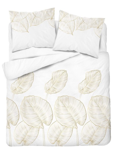 Pościel satynowa 180x200 biała kremowa 4678 A Home Satin 40