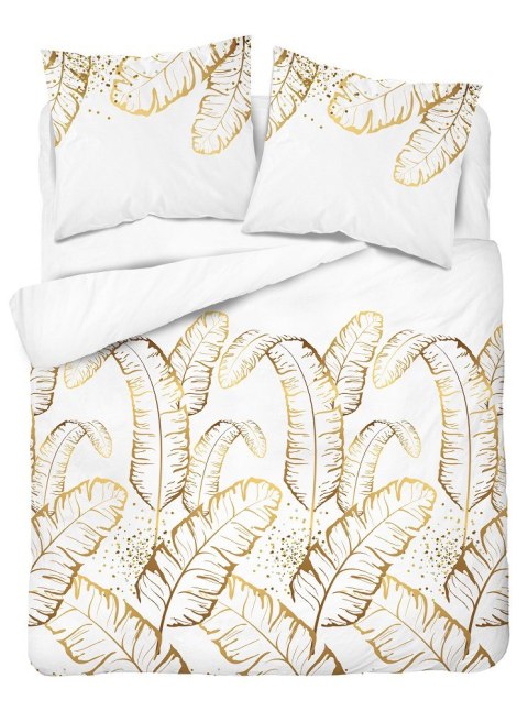 Pościel satynowa 180x200 biała żółta 4681 B Home Satin 40