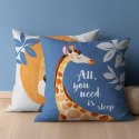 Poszewka bawełniana 40x40 All you need is sleep żyrafa lew niebieska dwustronna PSBA 23 A Mayamoo 26 Poszewka bawełniana 40x40 All you need is sleep żyrafa lew niebieska dwustronna PSBA 23 A Mayamoo 26
