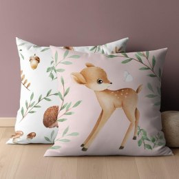 Poszewka bawełniana 40x40 Sarenka jeż dwustronna PSBA 28 A Mayamoo 26