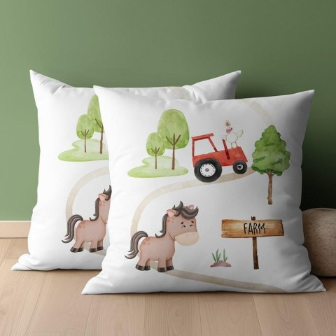 Poszewka bawełniana 40x40 Traktor czerwony PSBA 06 A Mayamoo 26 Poszewka bawełniana 40x40 Traktor czerwony PSBA 06 A Mayamoo 26