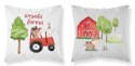 Poszewka bawełniana 40x40 Wesoła farma czarwony traktor biała szara dwustronna PSBA 04 A Mayamoo 26 Poszewka bawełniana 40x40 Wesoła farma czarwony traktor biała szara dwustronna PSBA 04 A Mayamoo 26