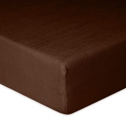 Prześcieradło frotte z gumką 160x200 czekoladowe 18 Premium