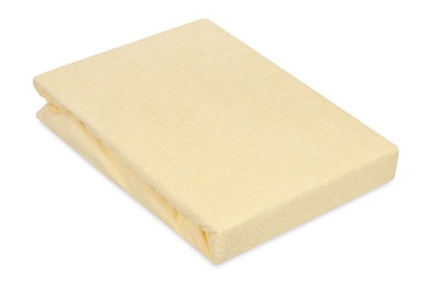 Prześcieradło frotte z gumką 160x200 kremowe 04 Premium Prześcieradło frotte z gumką 160x200 kremowe 04 Premium
