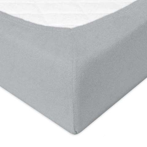 Prześcieradło frotte z gumką 160x200 szare 42 Premium Prześcieradło frotte z gumką 160x200 szare 42 Premium