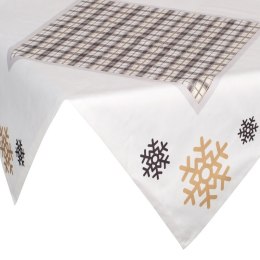 Obrus świąteczny 85x85 Angel biały złoty Eurofirany Św 23