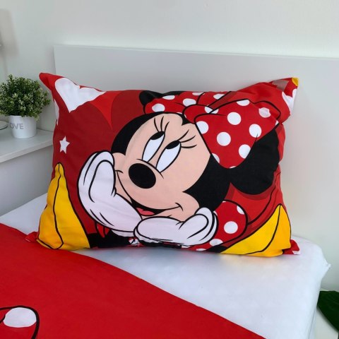 Pościel bawełniana 140x200 Myszka Mini czerwona serca Minnie Mouse poszewka 50x70 August 23 Pościel bawełniana 140x200 Myszka Mini czerwona serca Minnie Mouse poszewka 50x70 August 23