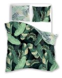 Pościel bawełniana 160x200 Trendy 011 zielona liście Faro Pościel bawełniana 160x200 Trendy 011 zielona liście Faro