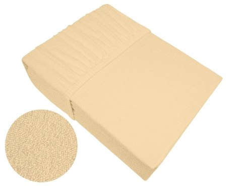 Prześcieradło frotte 140x200 cappuccino z gumką Bielbaw