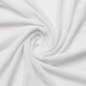 Prześcieradło frotte z gumką 140x200 białe 01 Classic