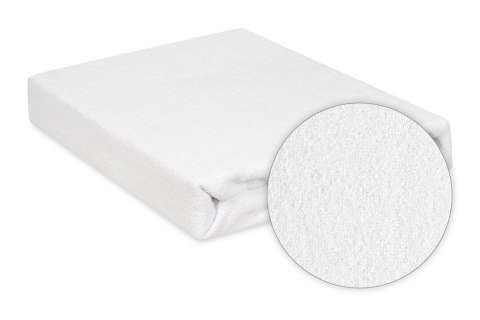Prześcieradło frotte z gumką 140x200 białe 01 Classic Prześcieradło frotte z gumką 140x200 białe 01 Classic