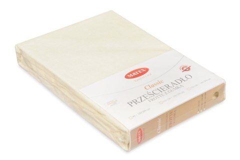 Prześcieradło frotte z gumką 140x200 ekri 02 Classic Prześcieradło frotte z gumką 140x200 ekri 02 Classic