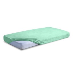 Prześcieradło frotte z gumką 140x200 miętowe 33 Premium