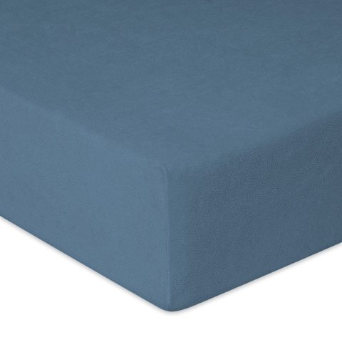 Prześcieradło frotte z gumką 140x200 niebieskie ciemne 25 Premium Prześcieradło frotte z gumką 140x200 niebieskie ciemne 25 Premium