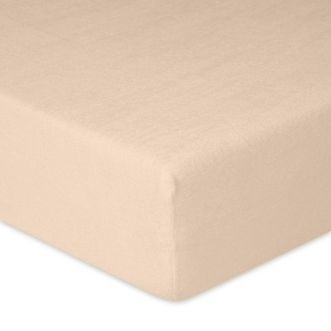 Prześcieradło frotte z gumką 180x200 beżowe 15 Premium Prześcieradło frotte z gumką 180x200 beżowe 15 Premium