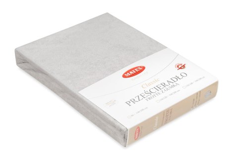 Prześcieradło frotte z gumką 180x200 szare 42 Classic Prześcieradło frotte z gumką 180x200 szare 42 Classic