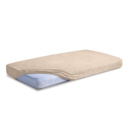 Prześcieradło frotte z gumką 220x200 beżowe 16 Classic