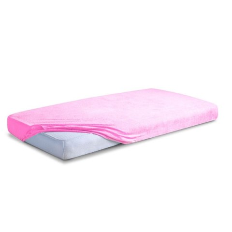 Prześcieradło frotte z gumką 220x200 różowe 10 Premium Prześcieradło frotte z gumką 220x200 różowe 10 Premium
