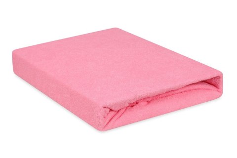 Prześcieradło frotte z gumką 220x200 różowe 10 Premium Prześcieradło frotte z gumką 220x200 różowe 10 Premium