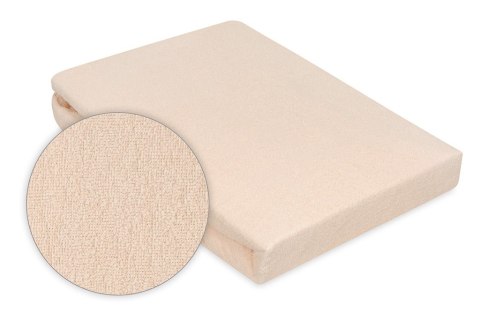 Prześcieradło frotte z gumką 90x200 beżowe 15 Premium Prześcieradło frotte z gumką 90x200 beżowe 15 Premium
