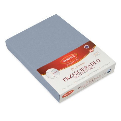 Prześcieradło frotte z gumką 90x200 grafitowe 44 Premium Prześcieradło frotte z gumką 90x200 grafitowe 44 Premium
