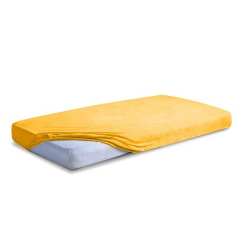 Prześcieradło frotte z gumką 90x200 żółte 05 Premium Prześcieradło frotte z gumką 90x200 żółte 05 Premium