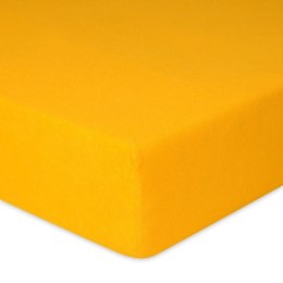 Prześcieradło frotte z gumką 90x200 żółte 05 Premium
