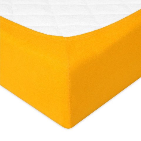 Prześcieradło frotte z gumką 90x200 żółte 05 Premium Prześcieradło frotte z gumką 90x200 żółte 05 Premium