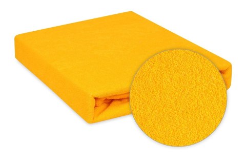 Prześcieradło frotte z gumką 90x200 żółte 05 Premium Prześcieradło frotte z gumką 90x200 żółte 05 Premium