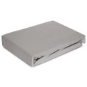 Prześcieradło jersey 4 z gumką 160x200 srebrne na wysoki materac 30 cm 190 g/m2 Eurofirany
