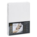 Prześcieradło jersey 4 z gumką 240x220 białe na wysoki materac 30 cm 190 g/m2 Eurofirany Prześcieradło jersey 4 z gumką 240x220 białe na wysoki materac 30 cm 190 g/m2 Eurofirany