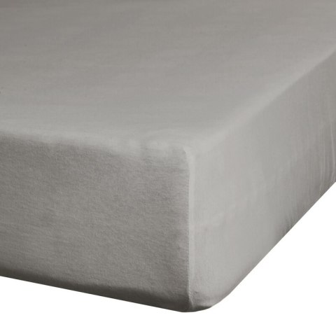 Prześcieradło jersey 4 z gumką 240x220 srebrne na wysoki materac 30 cm 190 g/m2 Eurofirany Prześcieradło jersey 4 z gumką 240x220 srebrne na wysoki materac 30 cm 190 g/m2 Eurofirany