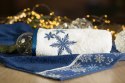 Ręcznik Carol 70x140 biały niebieski świąteczny 480 g/m2 Eurofirany Ręcznik Carol 70x140 biały niebieski świąteczny 480 g/m2 Eurofirany