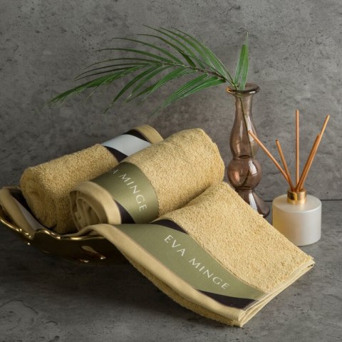 Ręcznik Eva 1 70x140 beżowy frotte 485 g/m2 frotte Eva Minge Eurofirany Ręcznik Eva 1 70x140 beżowy frotte 485 g/m2 frotte Eva Minge Eurofirany